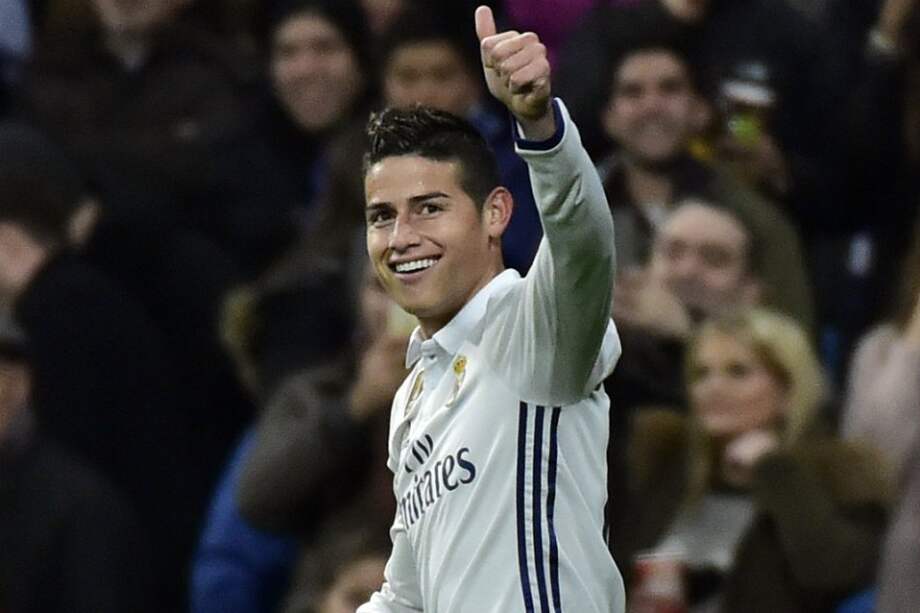 James Rodríguez, jugador colombiano del Real Madrid. / AFP
