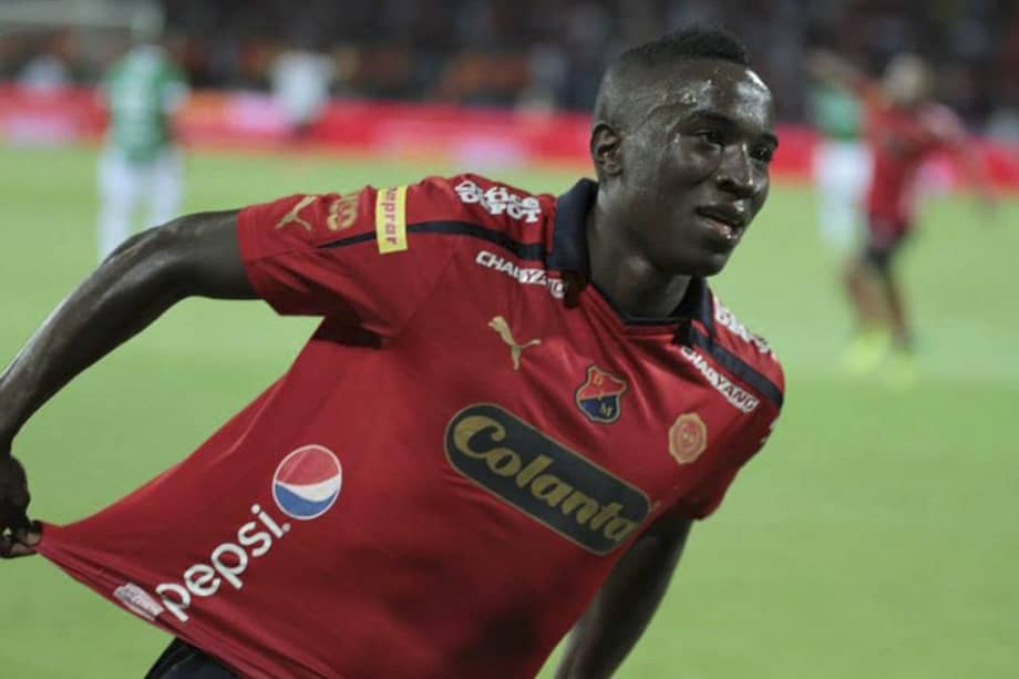 Yorleys Mena, delantero de Independiente Medellín. Foto: DIM - Oficial