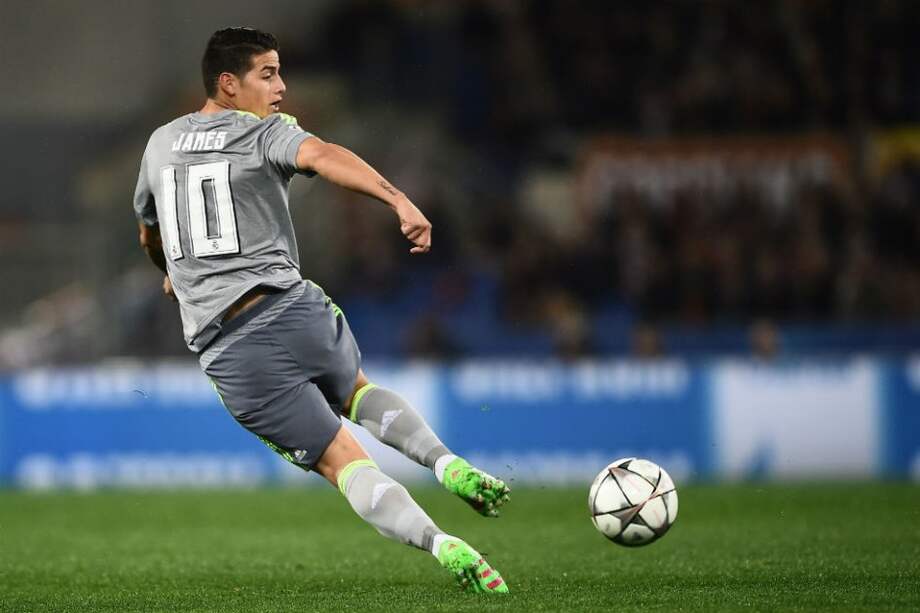 James Rodríguez, mediocampista del Real Madrid. Foto: AFP