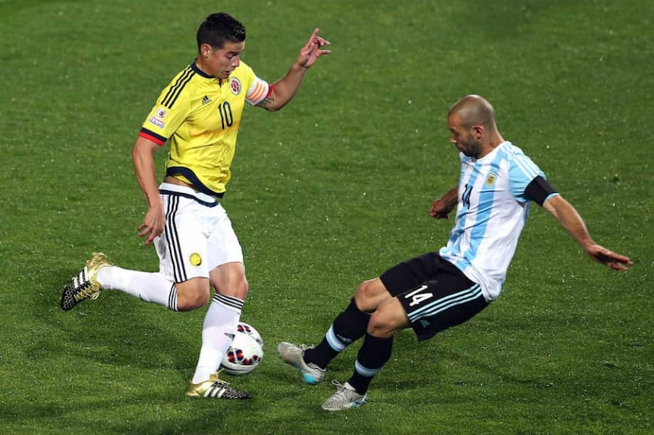 Colombia y Argentina se jugará a las 3:30 p.m. el martes. Foto: AFP