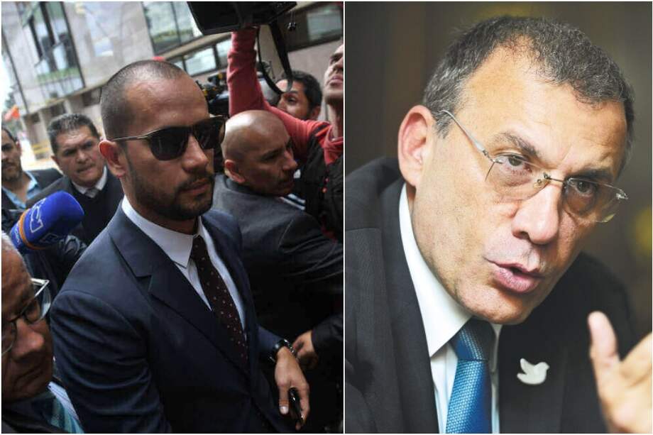 Diego Cadena, a la izquierda. Y Roy Barreras, a la derecha.