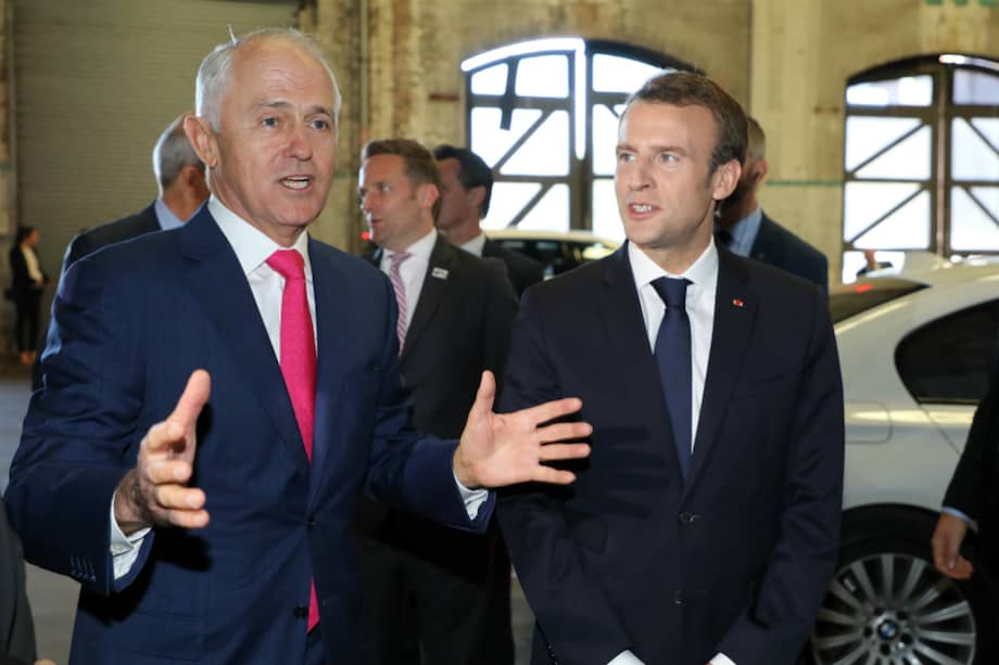 El mandatario francés, quien habla inglés fluido, quiso decir "encantadora", que sería "delightful" en inglés o "delicieux" en francés.
/ AFP