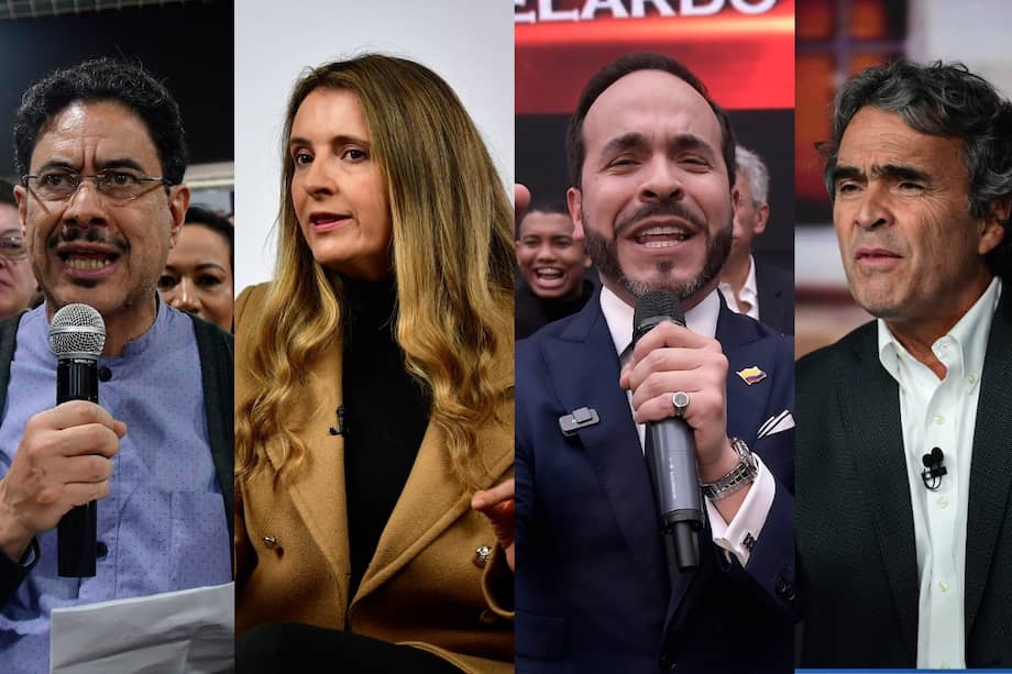 Iván Cepeda, Paloma Valencia, Abelardo de la Espriella y Sergio Fajardo enfilan candidaturas presidenciales para primera vuelta.