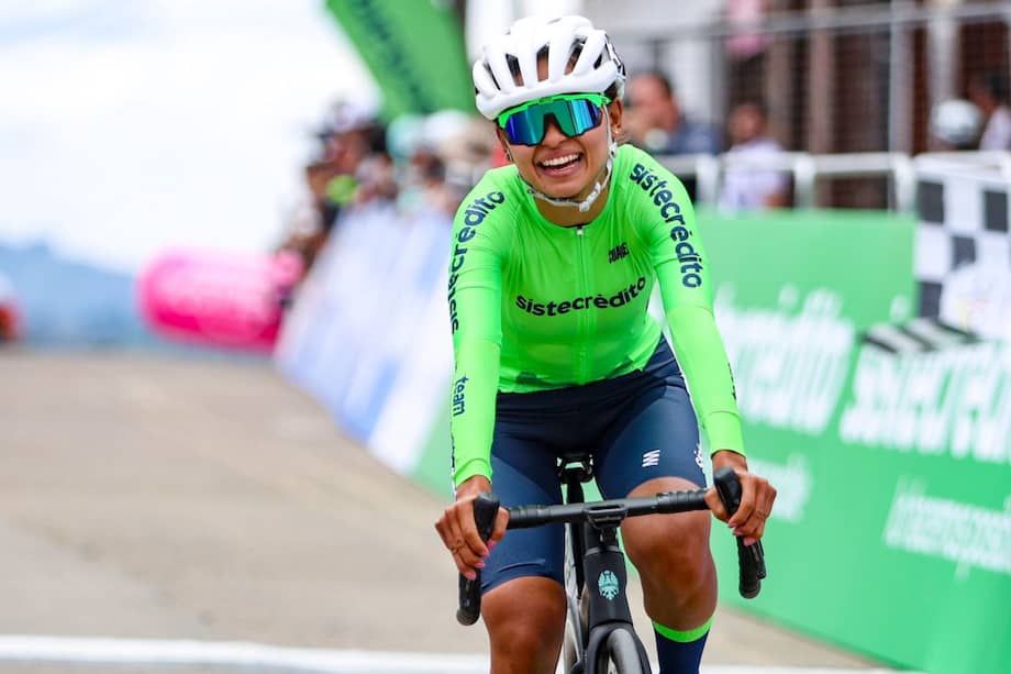 Laura Rojas, la nueva campeona del ciclismo colombiano.