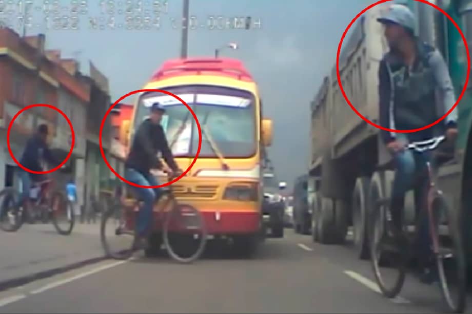 Delincuentes que se hacen pasar por biciusuarios están asaltando carros en Bogotá