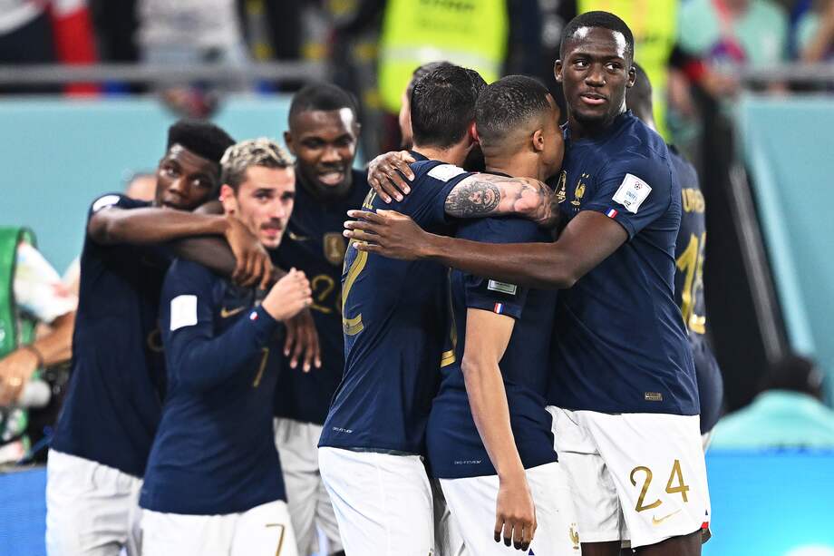 Así celebraron los franceses su clasificación.