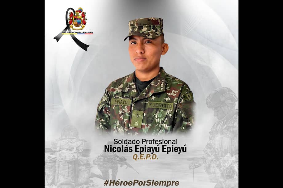 En el hecho también resultó herido otro soldado profesional quien fue evacuado a un centro asistencial.