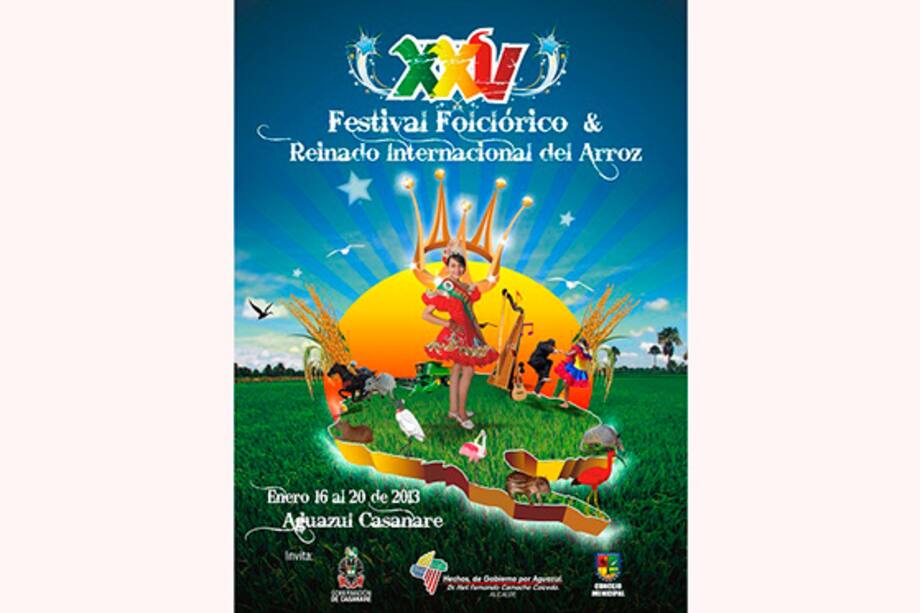 Casanare celebra el XXV Festival Folclórico y Reinado Internacional del Arroz