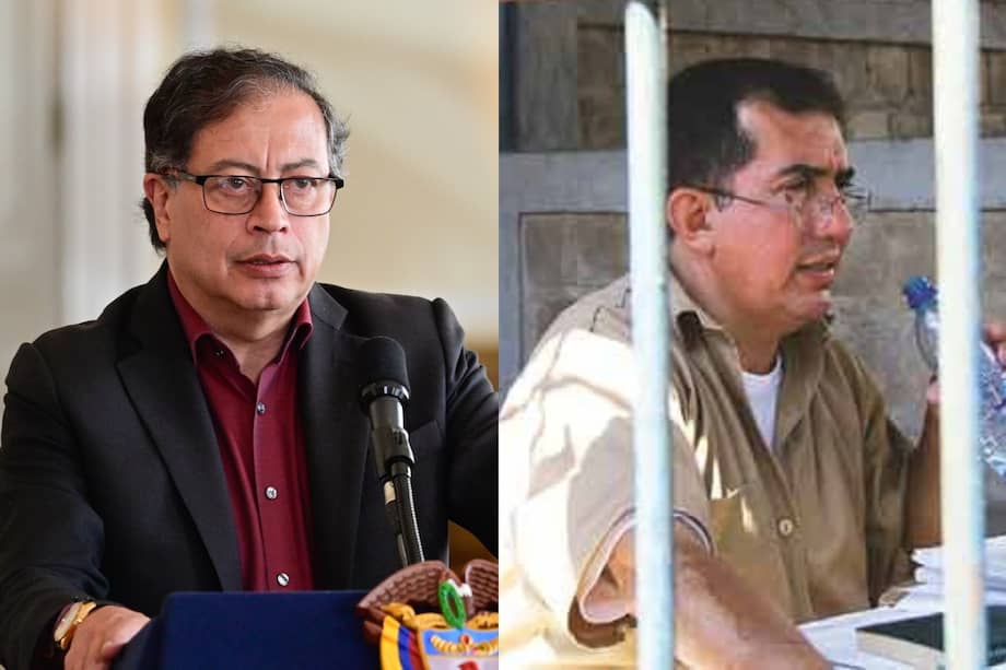 El presidente Gustavo Petro y el condenado fallecido por asesinato y violación a menores Luis Alfredo Garavito.
