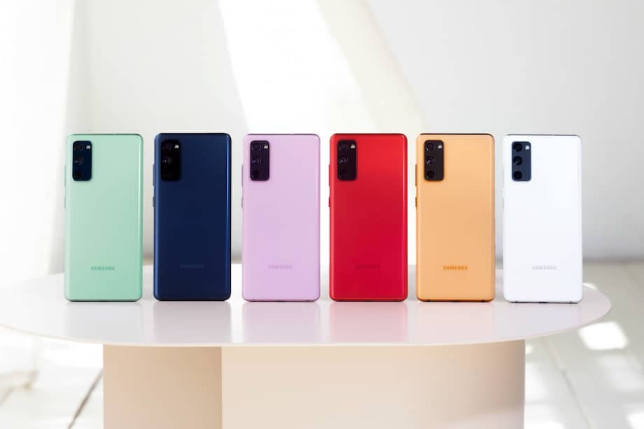 Samsung presentó el Galaxy S20 FE en seis colores.