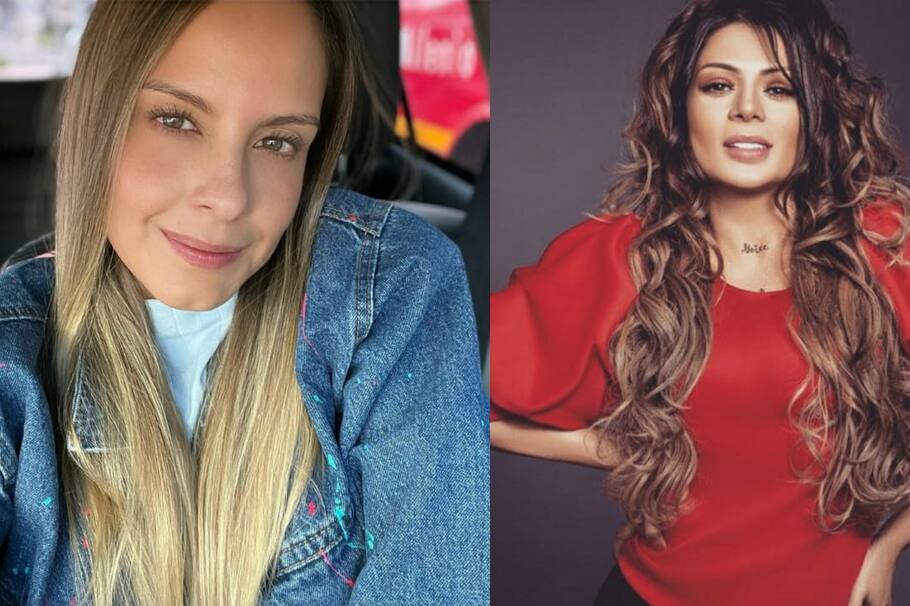 Laura Acuña muestra su apoyo a Marbelle con su llegada a Caracol TV.