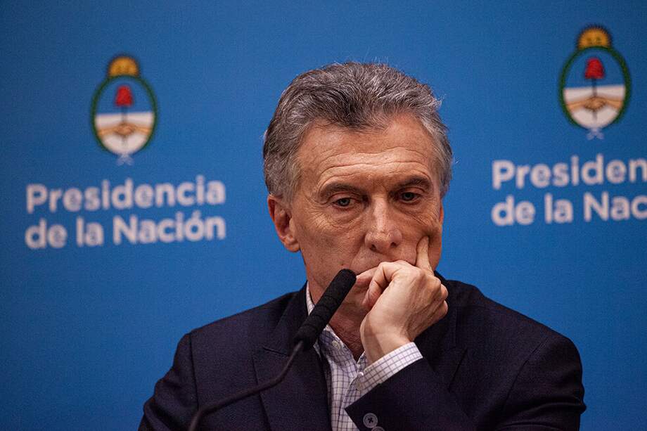 Mauricio Macri, presidente de Argentina durante una conferencia de prensa en la Casa Rosada en Buenos Aires. / Bloomberg