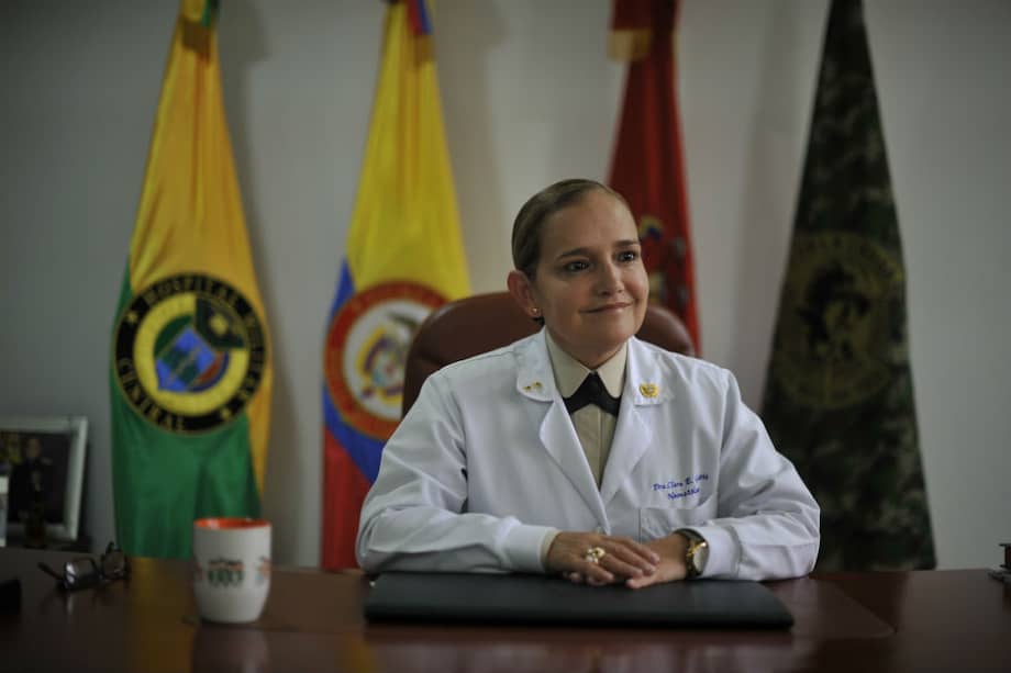 Clara Galvis, una de las dos generales del ejército de Colombia.
