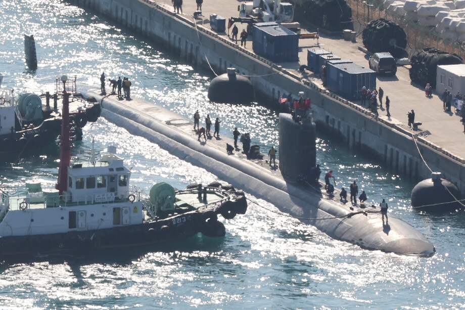Foto de referencia del submarino nuclear estadounidense USS Alexandria.