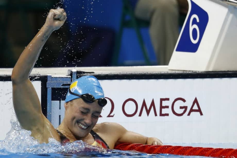 Mireia Belmonte logró la octava medalla para la natación española en la historia de los Juegos Olímpicos. Foto: AFP