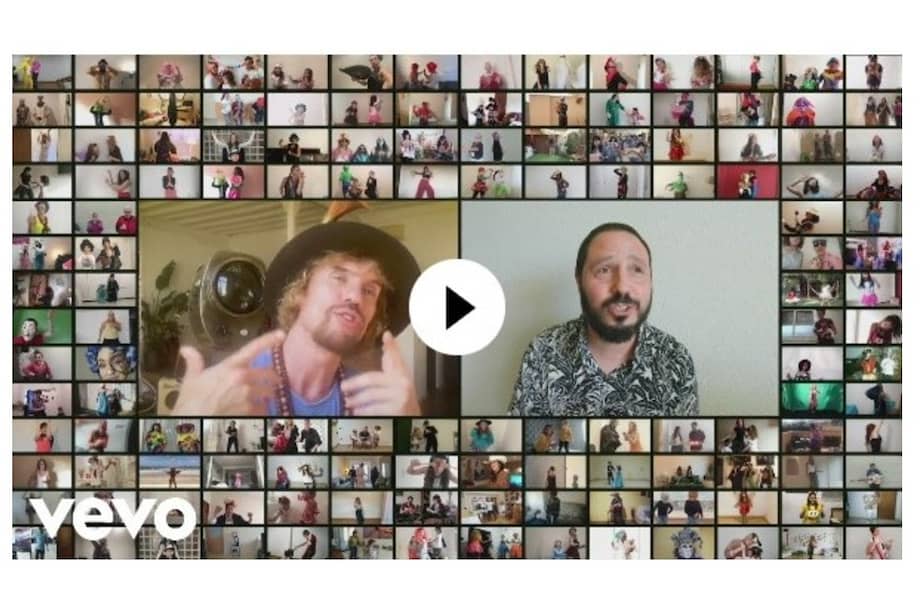 Macaco y El Kanka en el video de "Confitados".