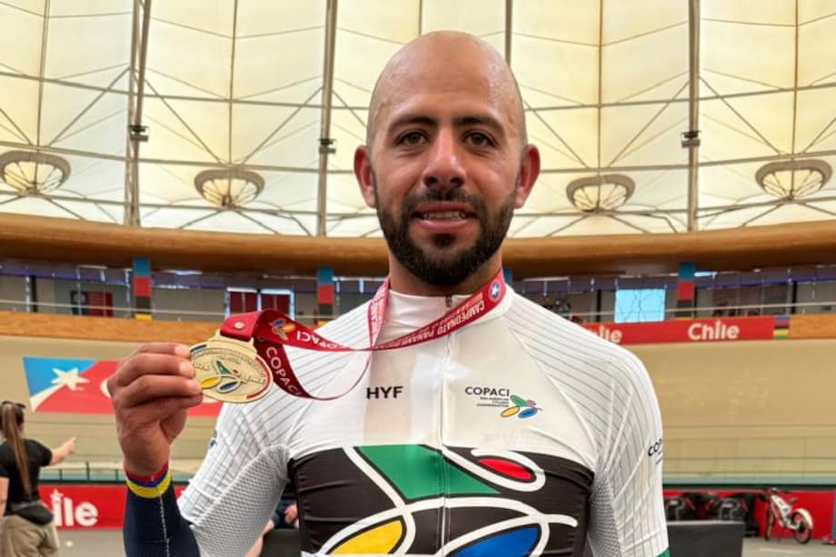 Jordan Parra, campeón panamericano en la prueba de eliminación.