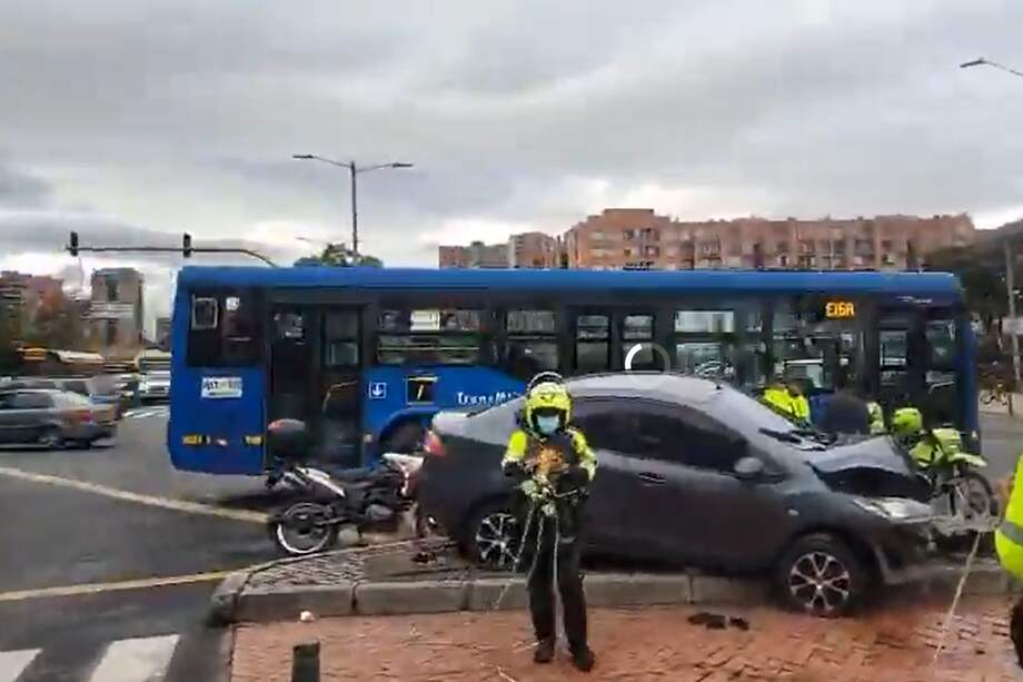 Accidente en la Av. Boyacá con calle 153