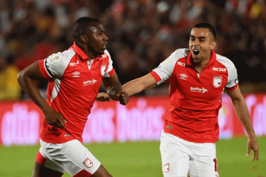 Balanta (izqu.) estuvo en 2019 en dos equipos: Santa Fe y Deportes Tolima. / Óscar Pérez- El Espectador