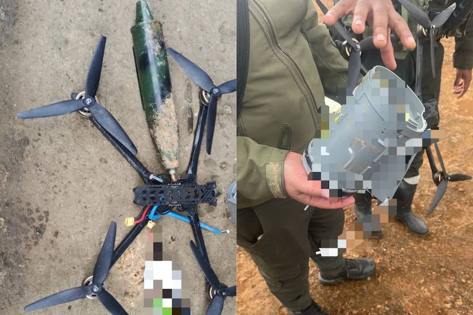 La fuerza pública neutralizó tres drones cargados con explosivos que pretendían ser utilizados contra la población civil.