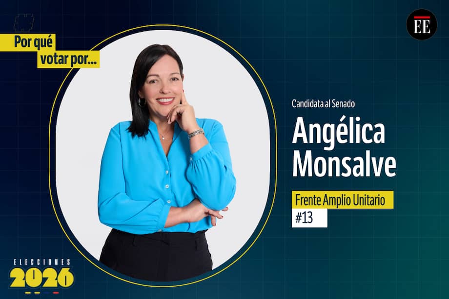 Angélica Monsalve, candidata al Senado por el partido Frente Amplio Unitario.