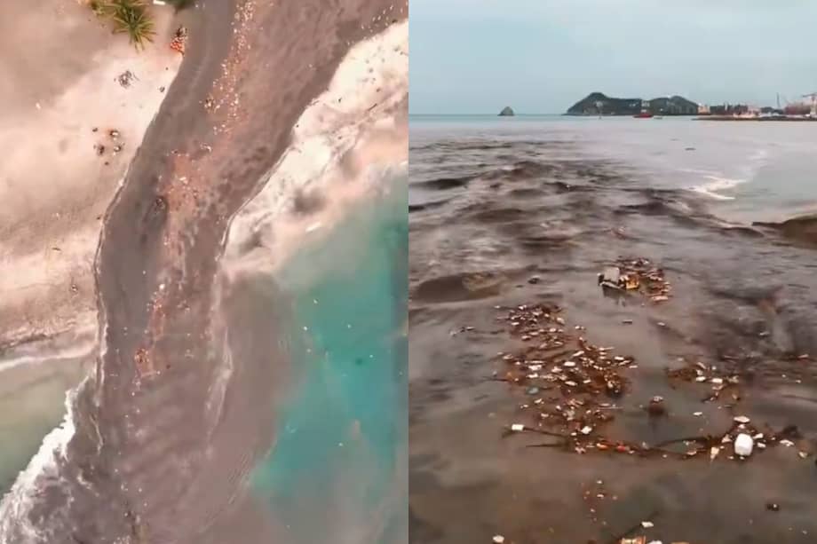 Ambientalistas han advertido que durante las crecientes incluso han llegado al río objetos de gran tamaño, como colchones, neveras y camas que posteriormente terminan en el mar.