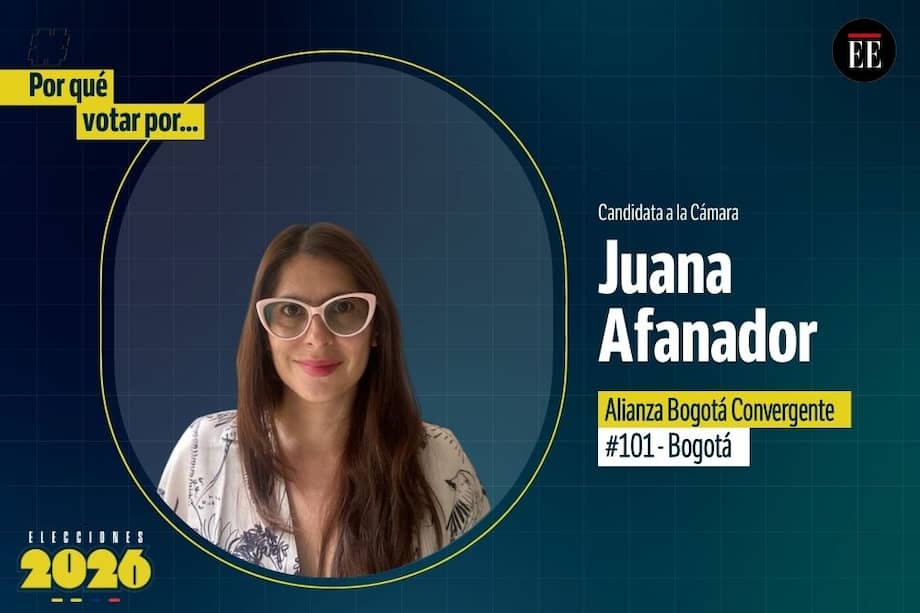 Juana Afanador, candidata a la Cámara.