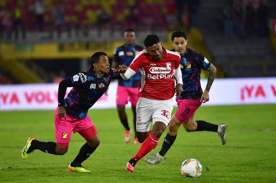 Independiente Santa Fe y Deportivo Pereira en el estadio Nemesio Camacho El Campín por la tercera jornada de la Liga Betplay 2026-II.