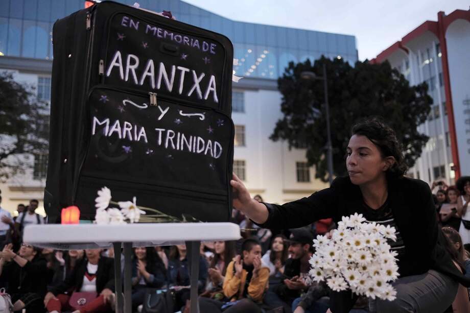 Manifestación en Costa Rica contra la violencia de género tras el caso de Arantxa el pasado viernes 10 de agosto. / EFE