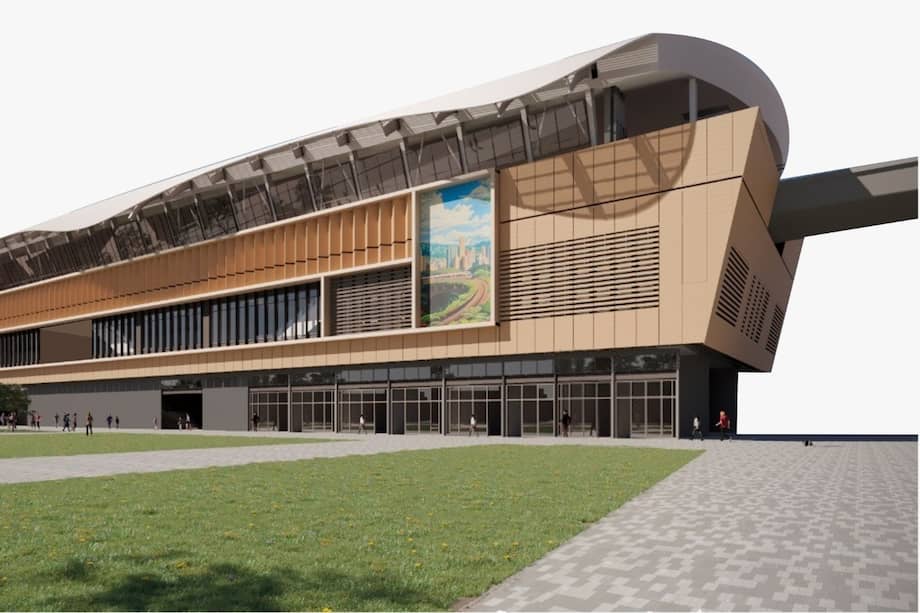 Render de la Estación 6 del Metro de Bogotá.