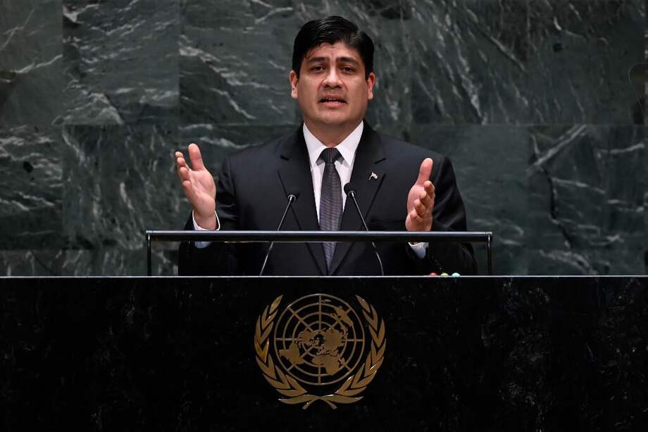 Carlos Alvarado, presidente de Costa Rica. / AFP