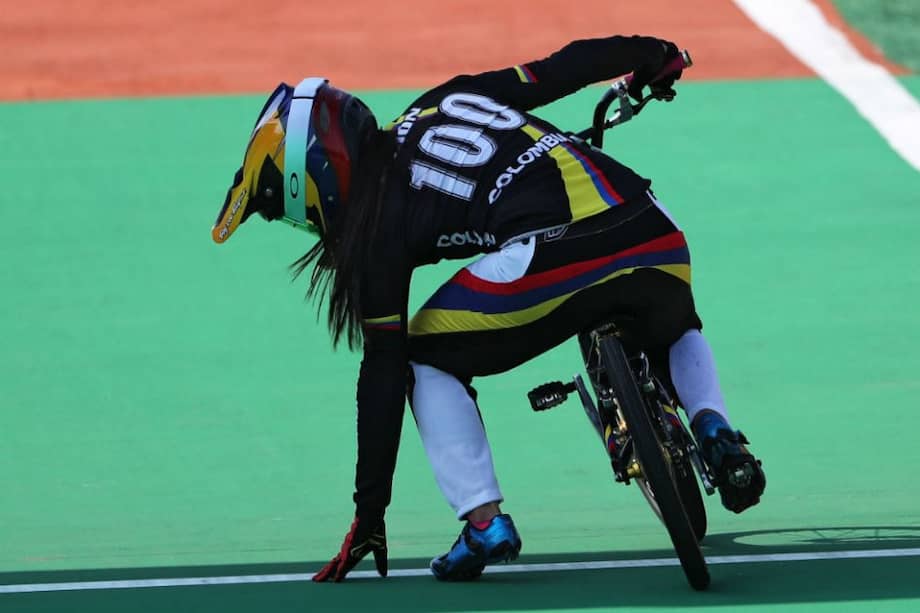 Mariana Pajón, bicicrocista colombiana. / AFP