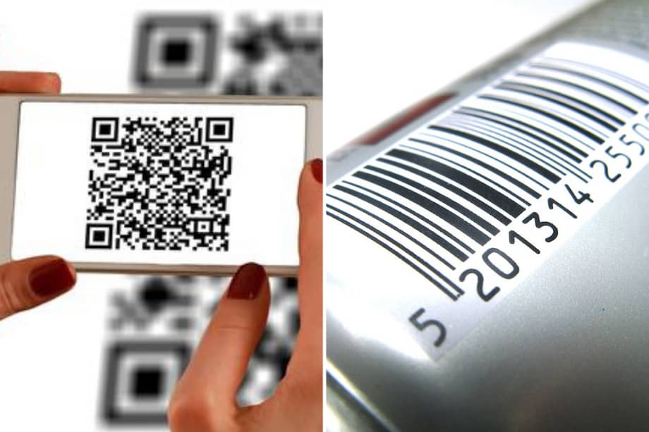 El código QR contiene más información que el código de barras.