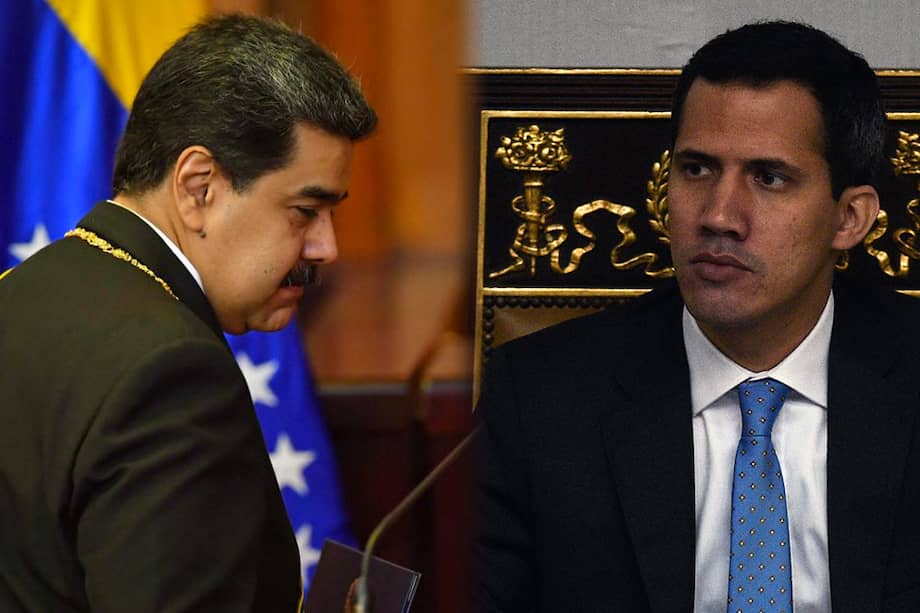 Nicolás Maduro, presidente de Venezuela, y Juan Guaidó, líder de la oposición venezolana. / Fotomontaje / AFP - EFE