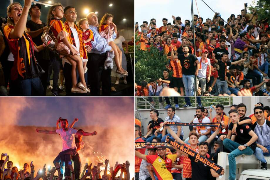 Falcao y su familia ya experimentaron en Estambul la pasión por el fútbol que extrañaban en Mónaco. / Agencia Anadolu y AFP