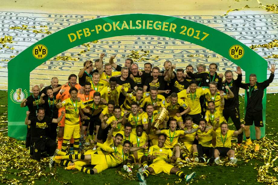 Borussia Dortmund ganó su cuarta Copa de Alemania tras las de 1965, 1989 y 2012. / AFP
