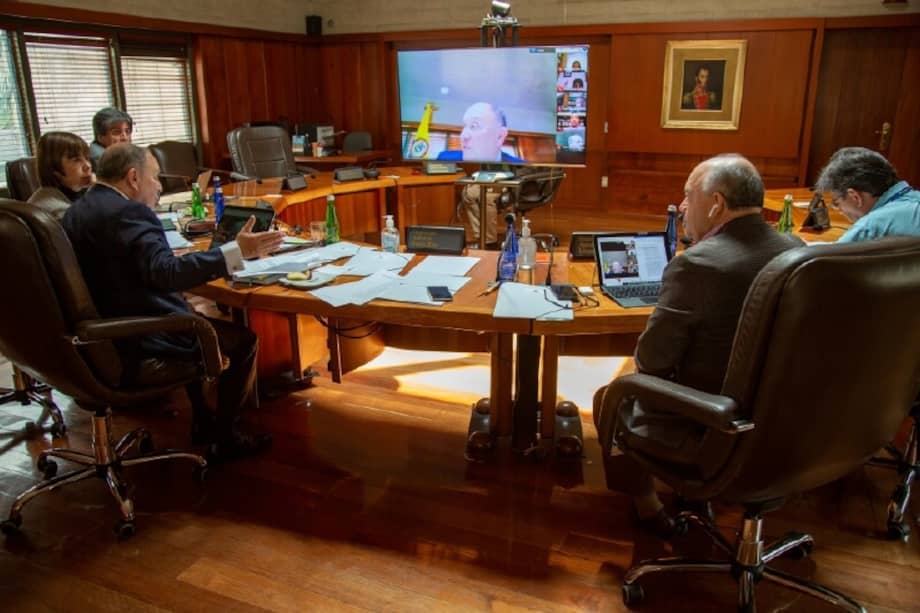 La Corte, que hoy hace salas plenas virtuales, ya tiene 26 decretos para revisión. / Cortesía: Corte Constitucional