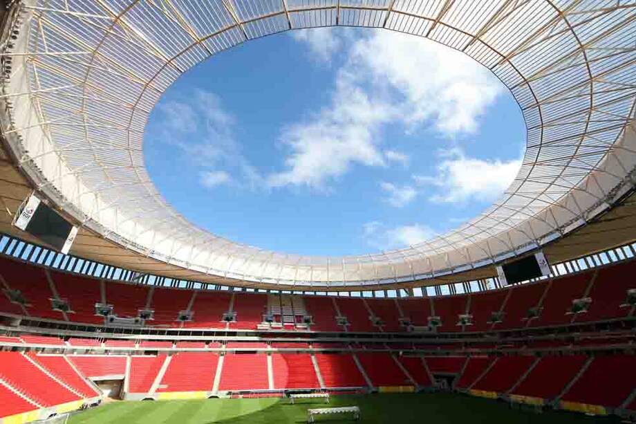 Estadio Manuel Garrincha, en Brasilia. / Fotos: Cortesía Siemens