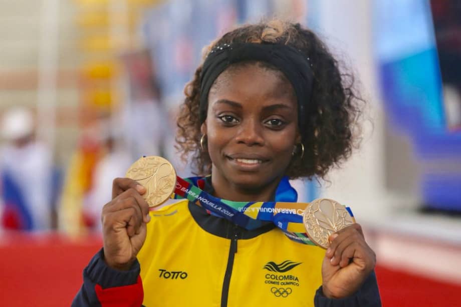 La pesista Ana Segura levantó 97 kilogramos en la única oportunidad que tuvo en el envión. / Cortesía