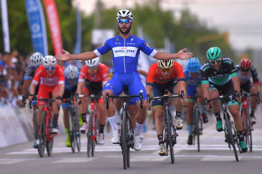 Fernando Gaviria logró 31 victorias de etapa con el Quick Step en los tres años que estuvo con el equipo. / Quick Step