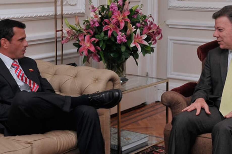 Juan Manuel Santos y Henrique Capriles - Foto: Presidencia.gov.co