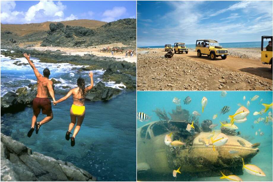 La piscina natural está rodeada por rocas que no permiten establecer la procedencia de las olas. / Fotos: Aruba Tourism Authority