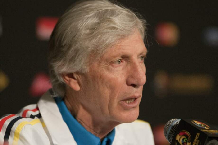 José Pékerman, durante la rueda de prensa de este viernes, previa al partido de este sábado contra Estados Unidos. / EFE