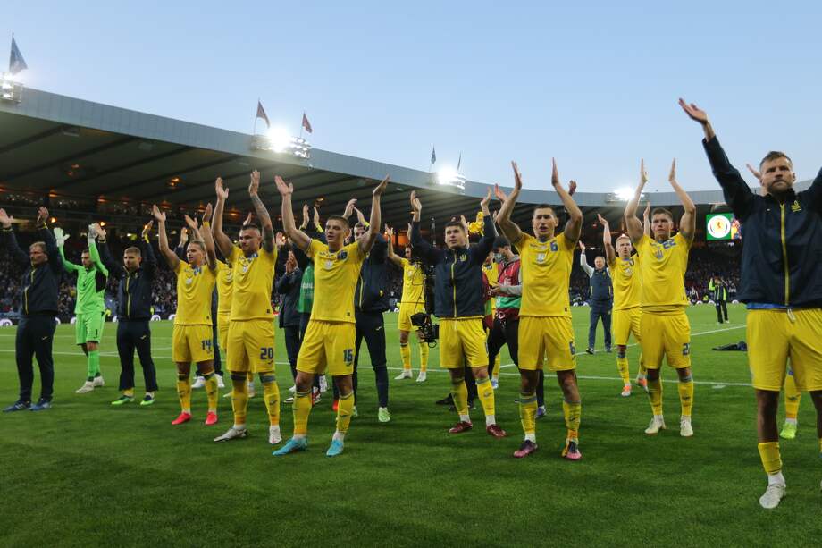 La selección de Ucrania venció a Escocia en Glasgow y sigue soñando con ir a Catar 2022.