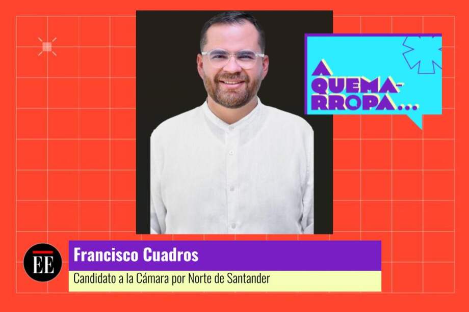 Francisco Cuadros, candidato a la Cámara por Norte de Santander de la Alianza Verde.