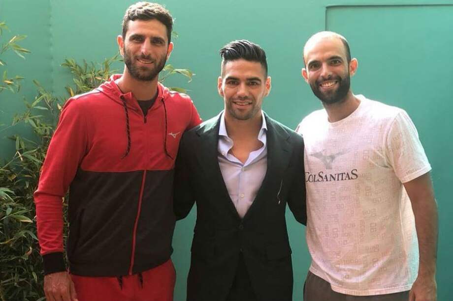 Robert Farah, Falcao y Juan Sebastián Cabal en Montecarlo.