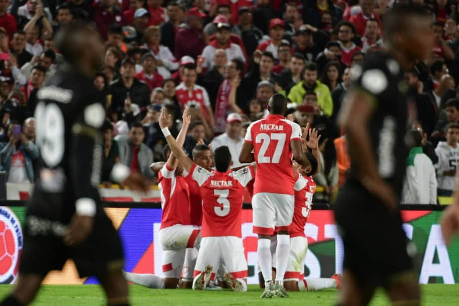 Santa Fe venció al América en el primer partido de los cuadrangulares semifinales de la Liga Águila. / Óscar Pérez - El Espectador