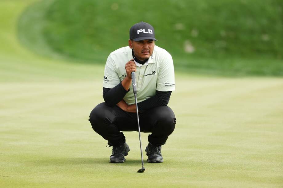 Juan Sebastián Muñoz durante la tercera ronda del torneo The Players.