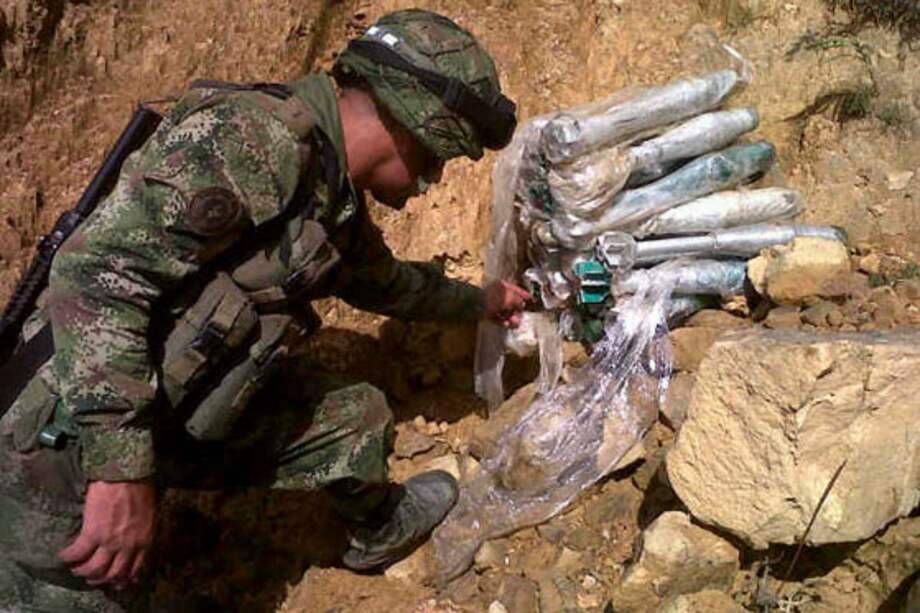 Incautan 31 explosivos de las Farc en Cauca