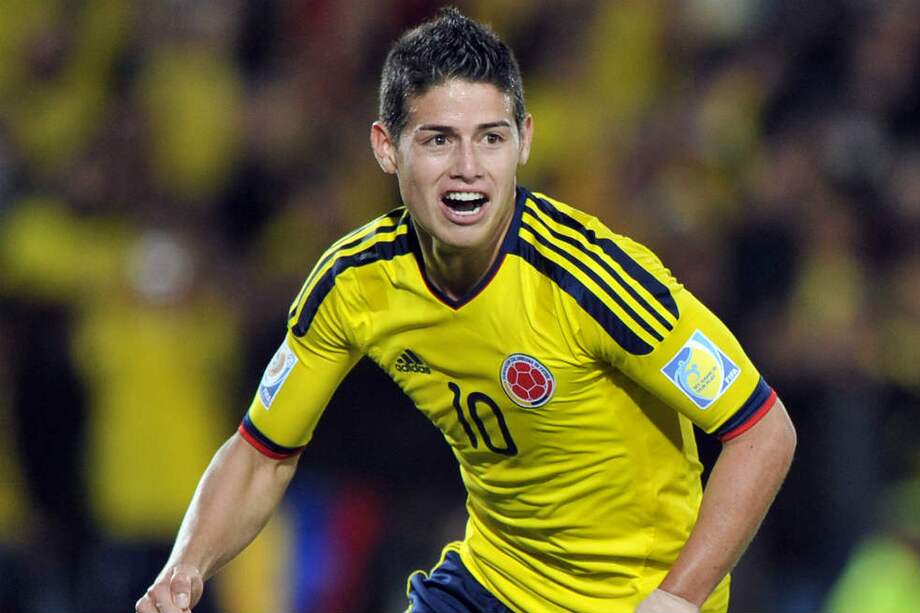 James Rodríguez luce con toda propiedad la 10 de Colombia. / AFP